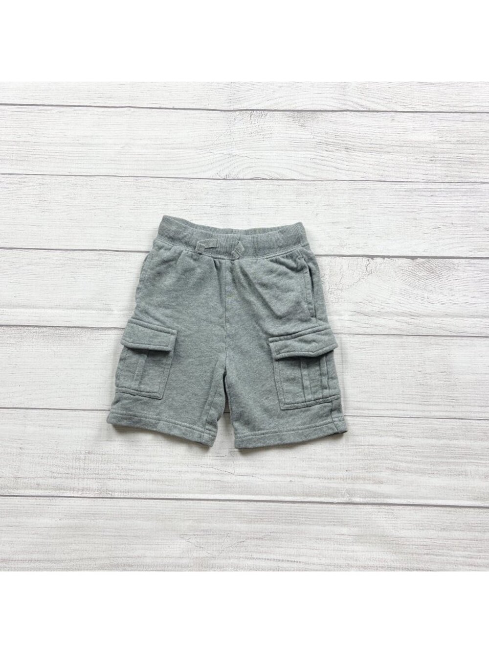Hanna Andersson Toddler Cargo Shorts Pockets Gray 2T